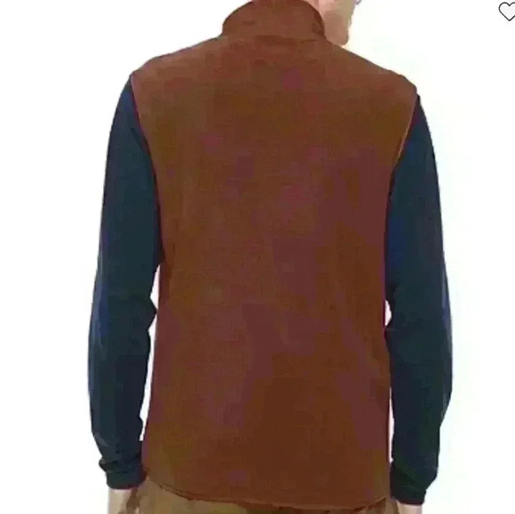 STYLUS | Men's Roanoke Red Warm Fleece Button Up Collard Vest - Picture 2 of 6